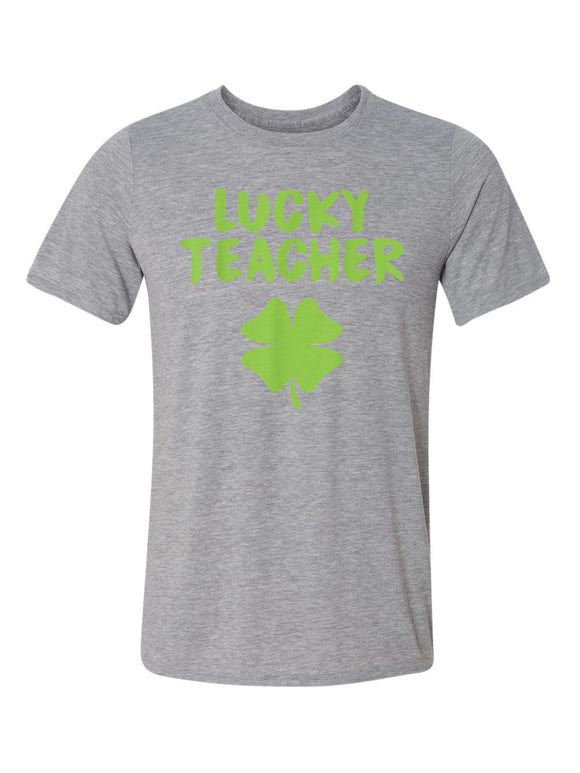 Lucky Teacher with 4 Leaf Clover