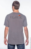 Flame T-Shirt with Design on Back