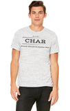 Char Marble T-Shirt with Design on Front