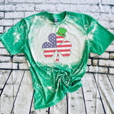 American Flag Shamrock with Green Hat