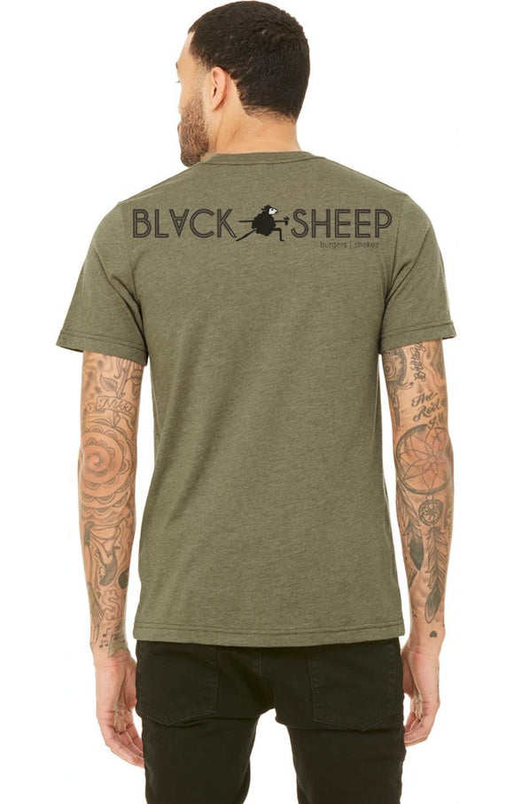 Black Sheep T-Shirt with Design on Back