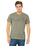 Flame Marble T-Shirt with Design on Front