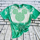 Mickey Head Made of Clovers