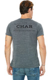 Char Marble T-Shirt with Design on Back