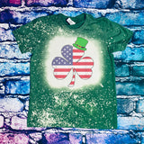 American Flag Shamrock with Green Hat