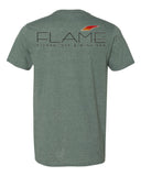 Flame T-Shirt with Design on Back