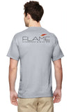 Flame T-Shirt with Design on Back