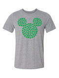 Mickey Head Made of Clovers