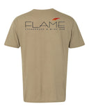 Flame T-Shirt with Design on Back