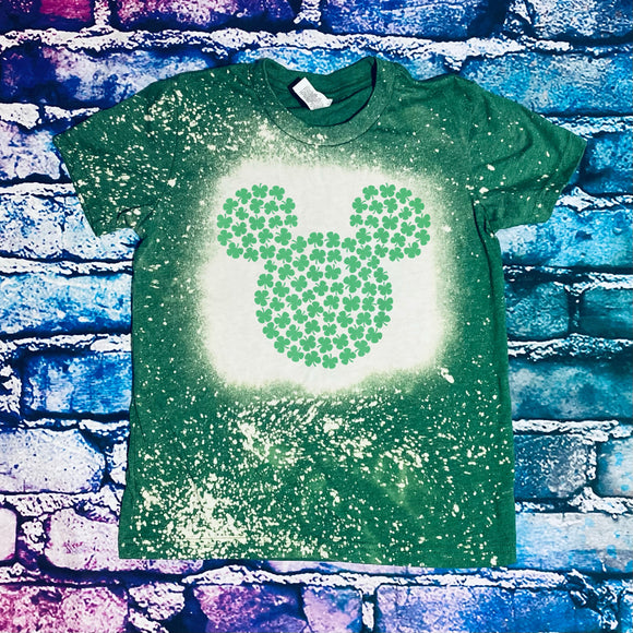 Mickey Head Made of Clovers