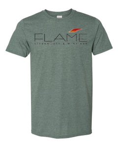 Flame T-Shirt with Design on Front