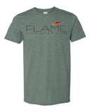 Flame T-Shirt with Design on Front