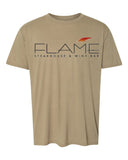 Flame T-Shirt with Design on Front