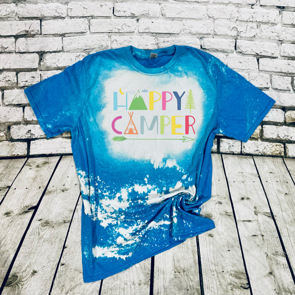 Happy Camper in Rainbow Font