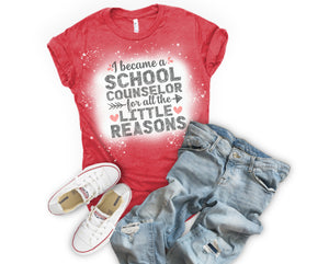 I Became A School Counselor For All The Little Reasons-Red and Black