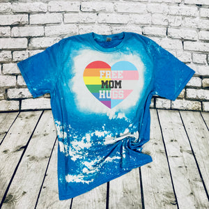 Free Mom Hugs-Half Rainbow, Half Trans Flag