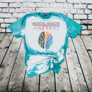 Mental Health Matters-Black and Rainbow Filled In