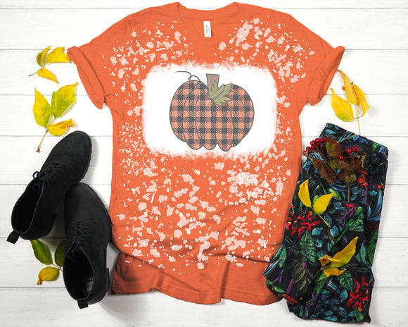 Black and Orange Plaid Pumpkin