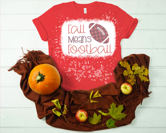 Fall Means Football Red and Black