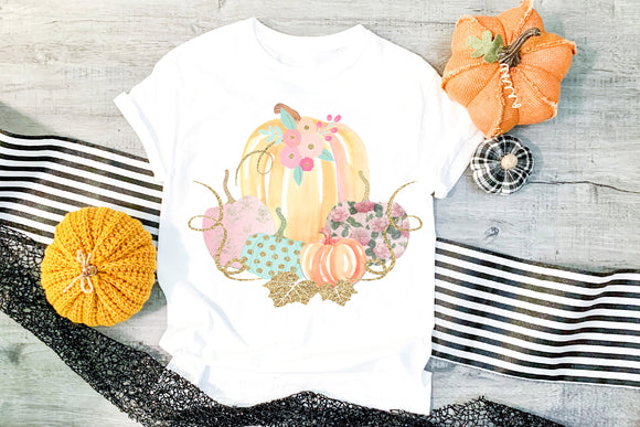 Five Pastel Pumpkins