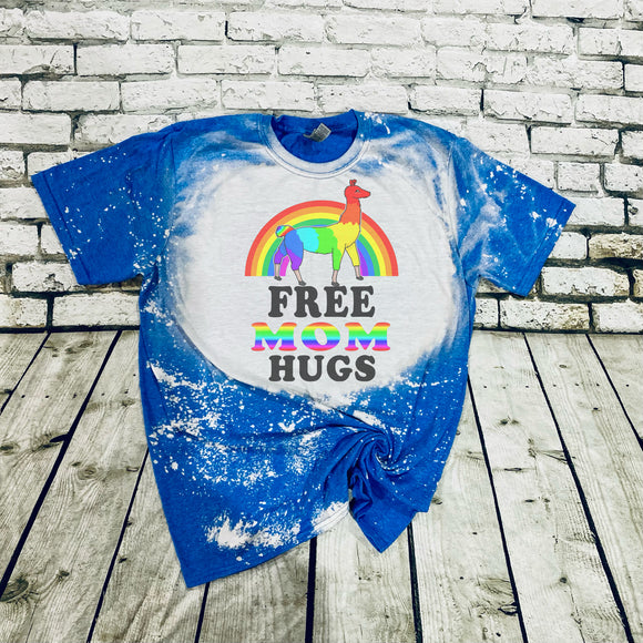 Free Mom Hugs-Rainbow Llama