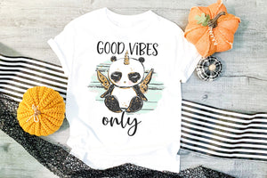 Good Vibes Only-Unicorn Panda