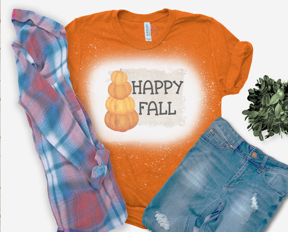 Happy Fall Three Pumpkins