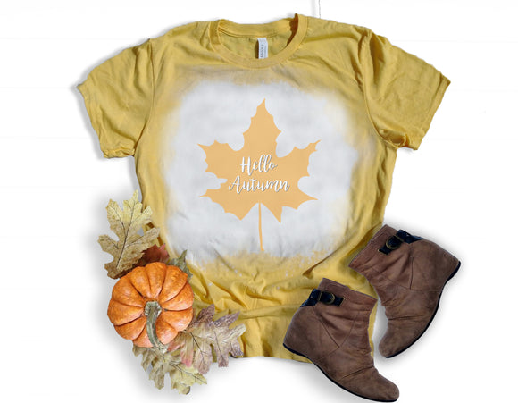 Hello Autumn Yellow Leaf