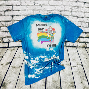 Sounds Gay, I'm In-With Unicorn and Rainbow Flag