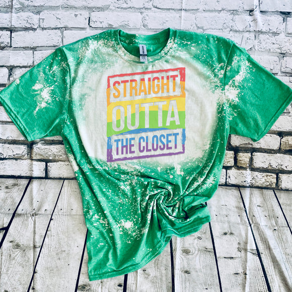 Straight Outta the Closet- in Slanted Rainbow