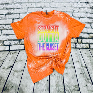 Straight Outta the Closet- in Neon Rainbow