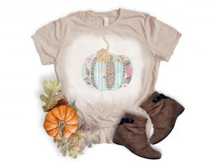 Teal and Leopard Pumpkin